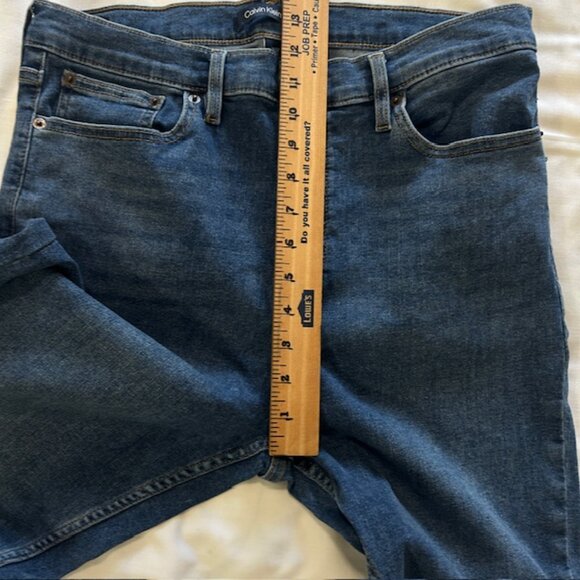 Calvin Klein Ladies Denim Jeans sz 14 32 Repreve Tapered Button Closure - Picture 12 of 12